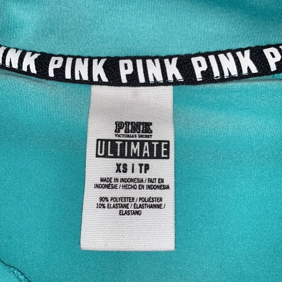 PINK Ultimate Activewear 1/4 Zip Top size XS - Picture 3 of 4